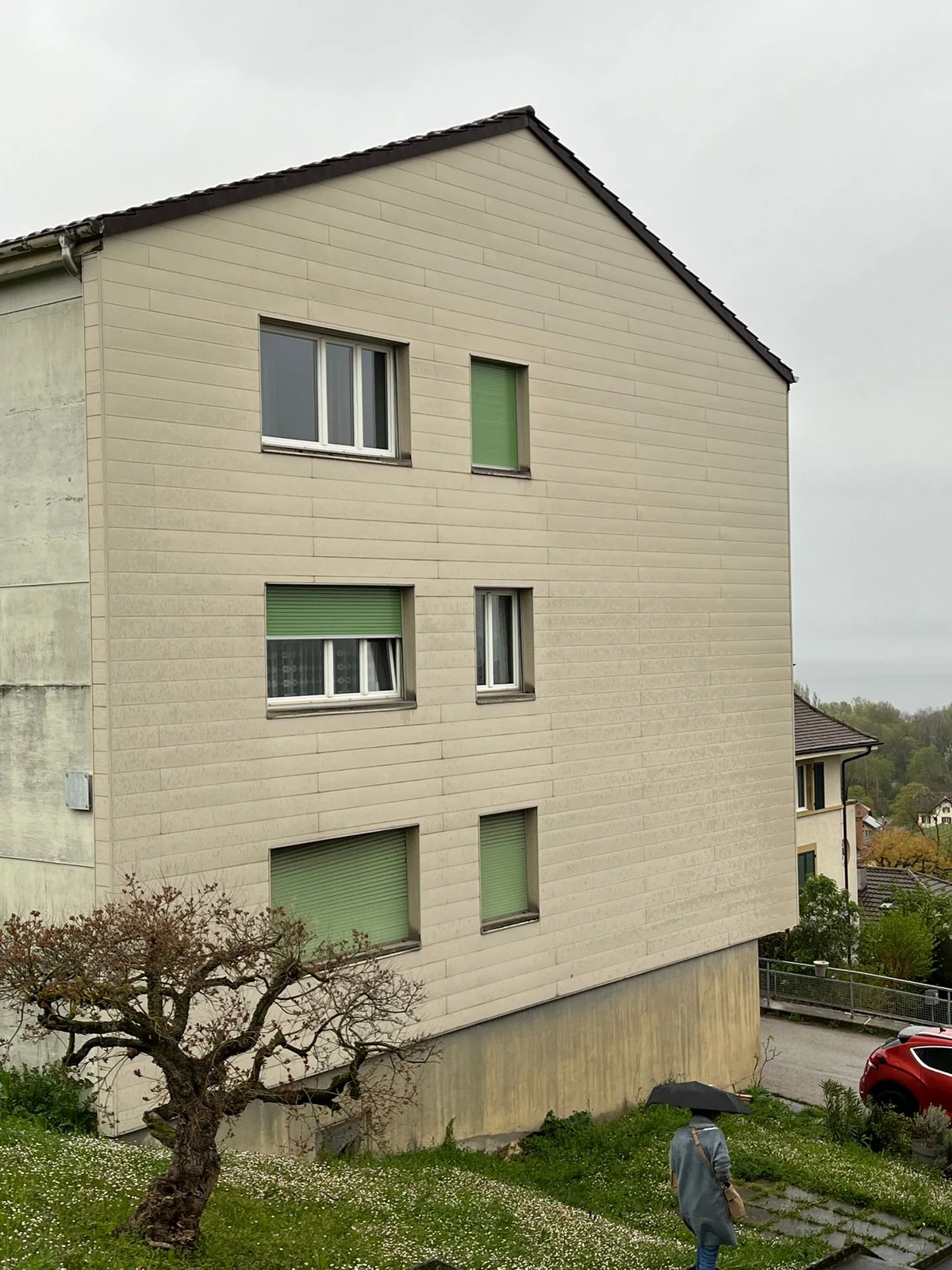 Le pignon au début du chantier